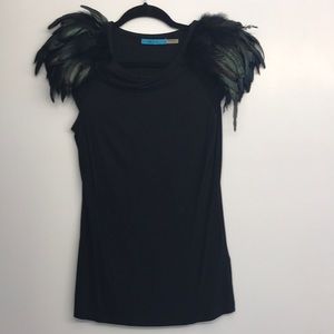 Alice and Olivia feather top